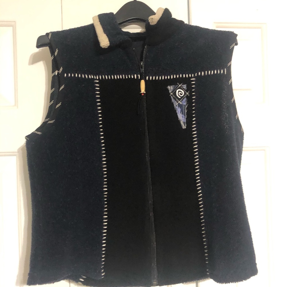 Blue/black vest